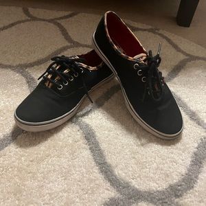 Vans Black Leopard Print Low Pro Lace Up Sneakers